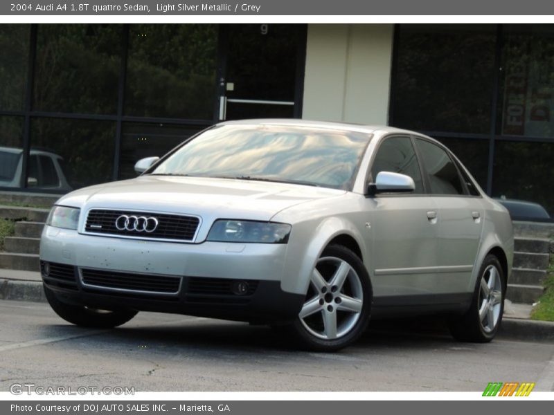Light Silver Metallic / Grey 2004 Audi A4 1.8T quattro Sedan