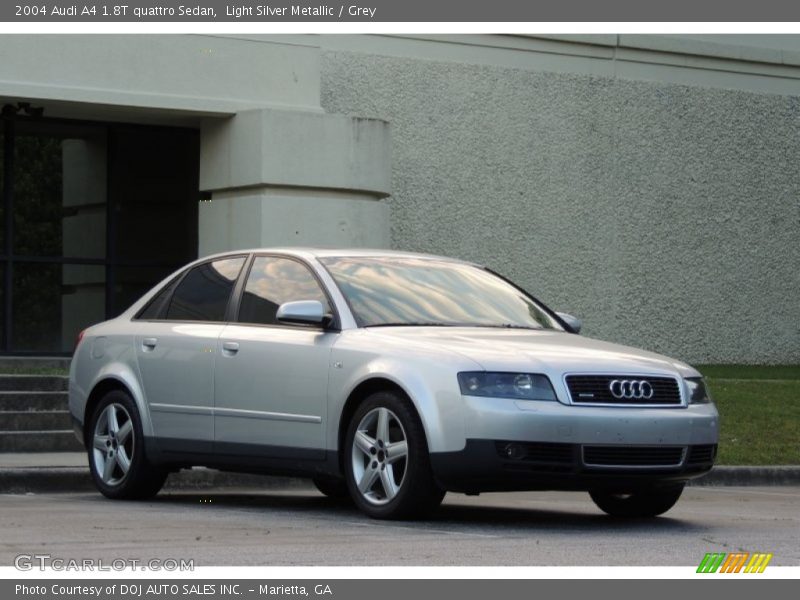 Light Silver Metallic / Grey 2004 Audi A4 1.8T quattro Sedan