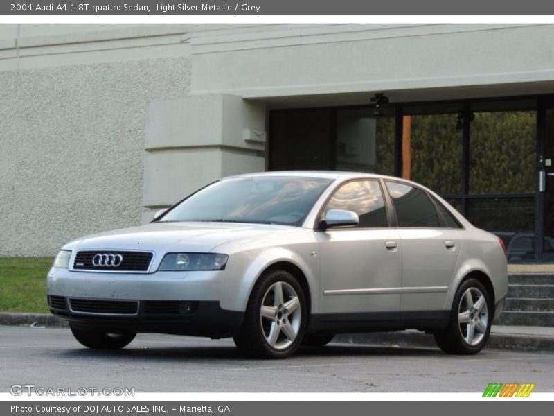 Light Silver Metallic / Grey 2004 Audi A4 1.8T quattro Sedan