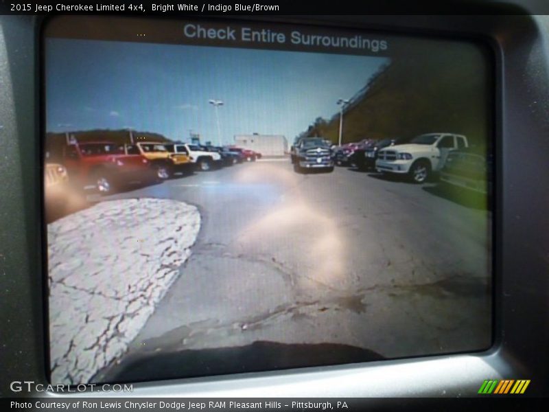 Bright White / Indigo Blue/Brown 2015 Jeep Cherokee Limited 4x4