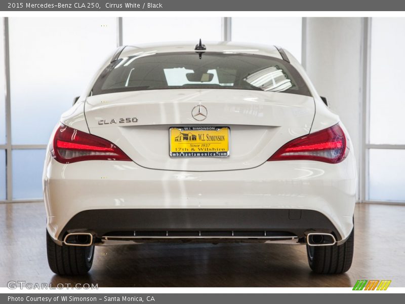 Cirrus White / Black 2015 Mercedes-Benz CLA 250