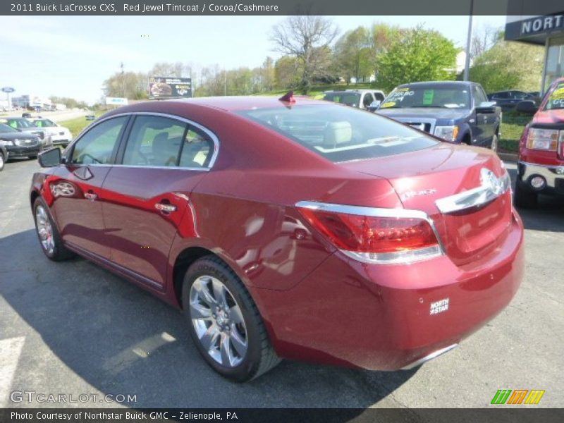 Red Jewel Tintcoat / Cocoa/Cashmere 2011 Buick LaCrosse CXS