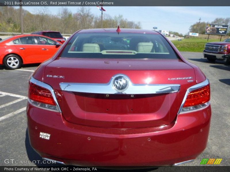 Red Jewel Tintcoat / Cocoa/Cashmere 2011 Buick LaCrosse CXS