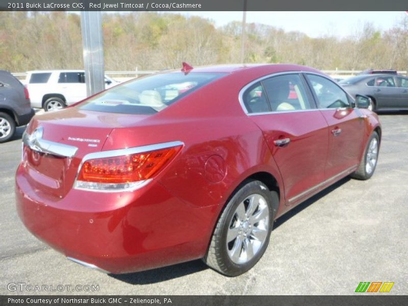 Red Jewel Tintcoat / Cocoa/Cashmere 2011 Buick LaCrosse CXS