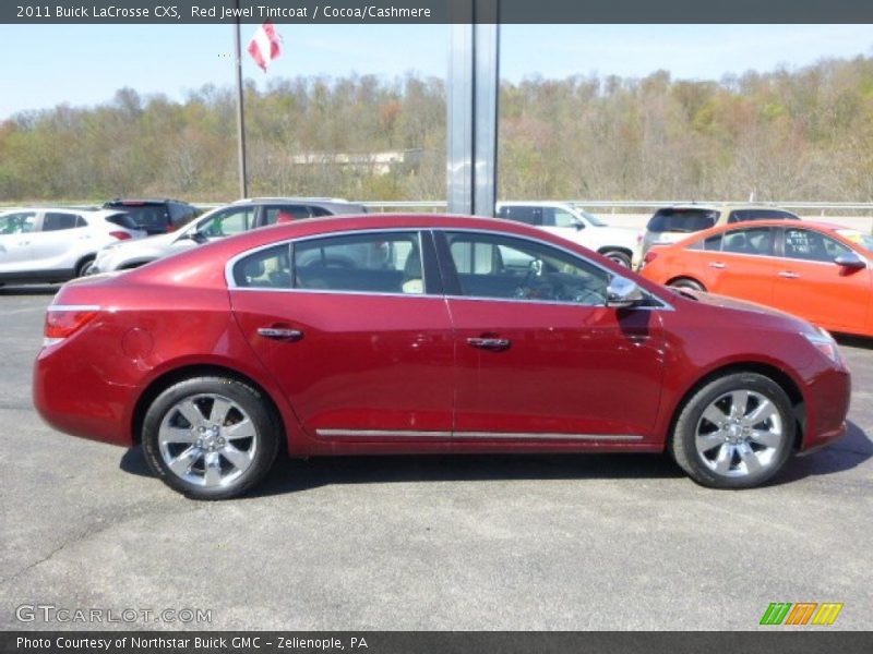 Red Jewel Tintcoat / Cocoa/Cashmere 2011 Buick LaCrosse CXS