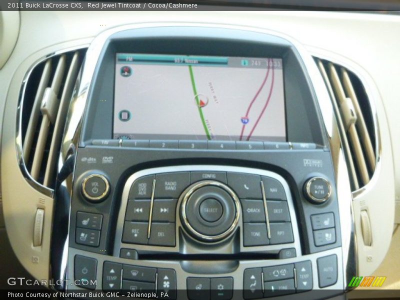 Red Jewel Tintcoat / Cocoa/Cashmere 2011 Buick LaCrosse CXS