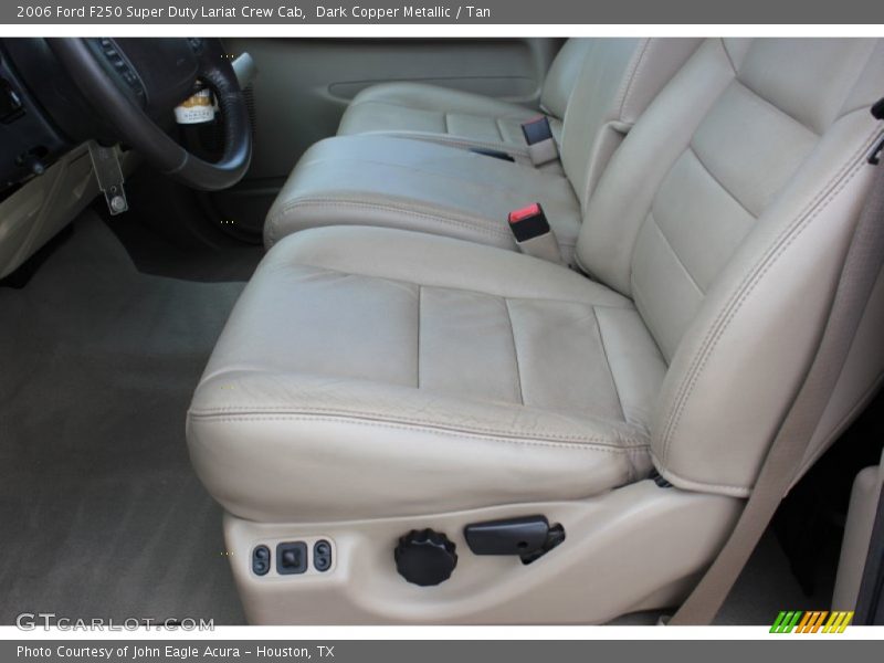 Dark Copper Metallic / Tan 2006 Ford F250 Super Duty Lariat Crew Cab