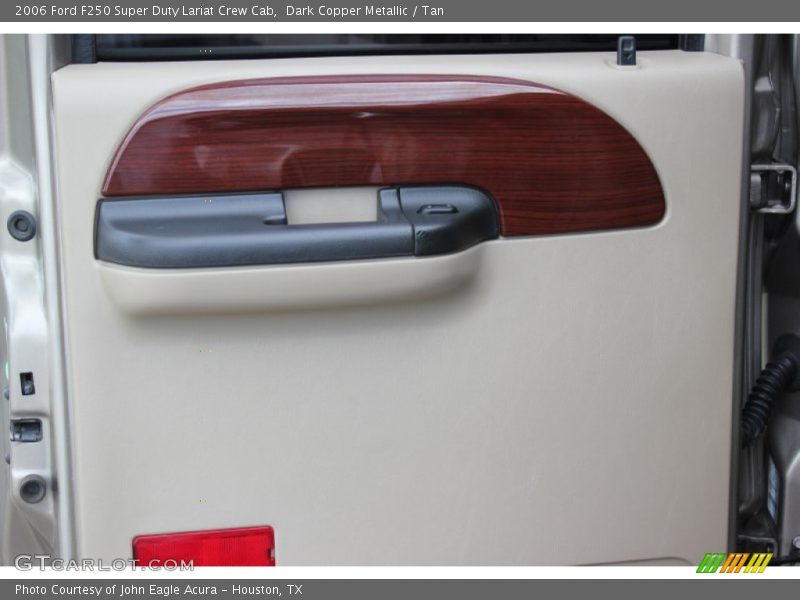 Dark Copper Metallic / Tan 2006 Ford F250 Super Duty Lariat Crew Cab