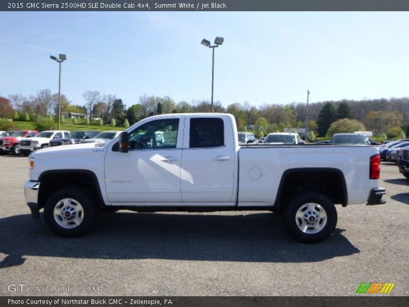 Summit White / Jet Black 2015 GMC Sierra 2500HD SLE Double Cab 4x4
