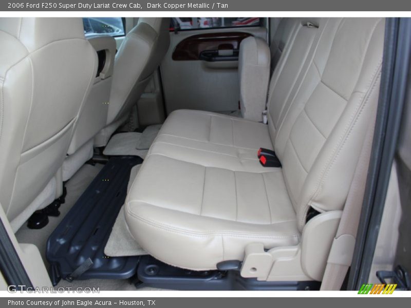 Dark Copper Metallic / Tan 2006 Ford F250 Super Duty Lariat Crew Cab