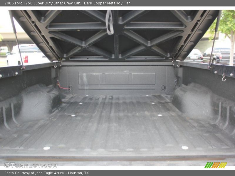 Dark Copper Metallic / Tan 2006 Ford F250 Super Duty Lariat Crew Cab