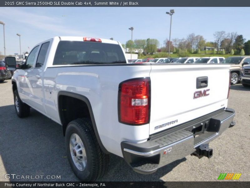 Summit White / Jet Black 2015 GMC Sierra 2500HD SLE Double Cab 4x4