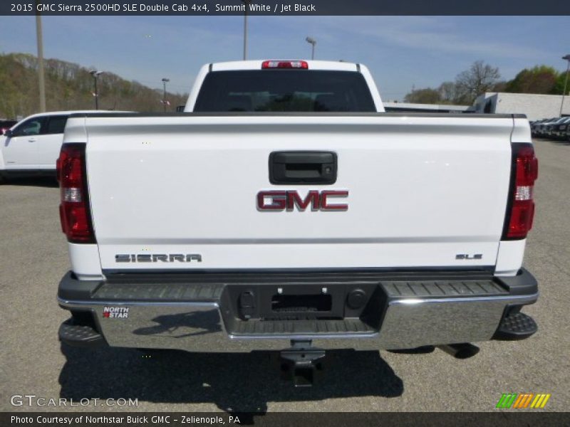Summit White / Jet Black 2015 GMC Sierra 2500HD SLE Double Cab 4x4