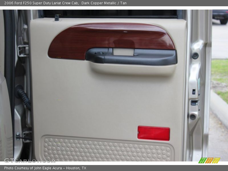 Dark Copper Metallic / Tan 2006 Ford F250 Super Duty Lariat Crew Cab