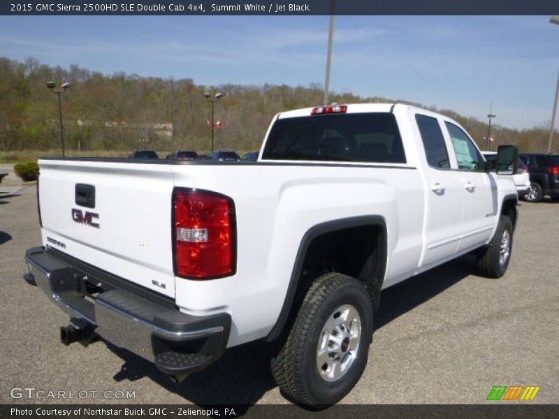 Summit White / Jet Black 2015 GMC Sierra 2500HD SLE Double Cab 4x4
