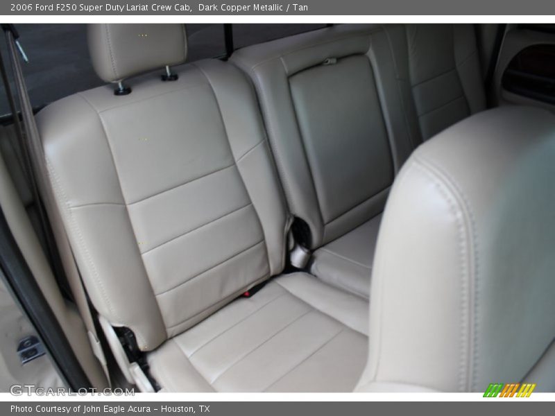 Dark Copper Metallic / Tan 2006 Ford F250 Super Duty Lariat Crew Cab