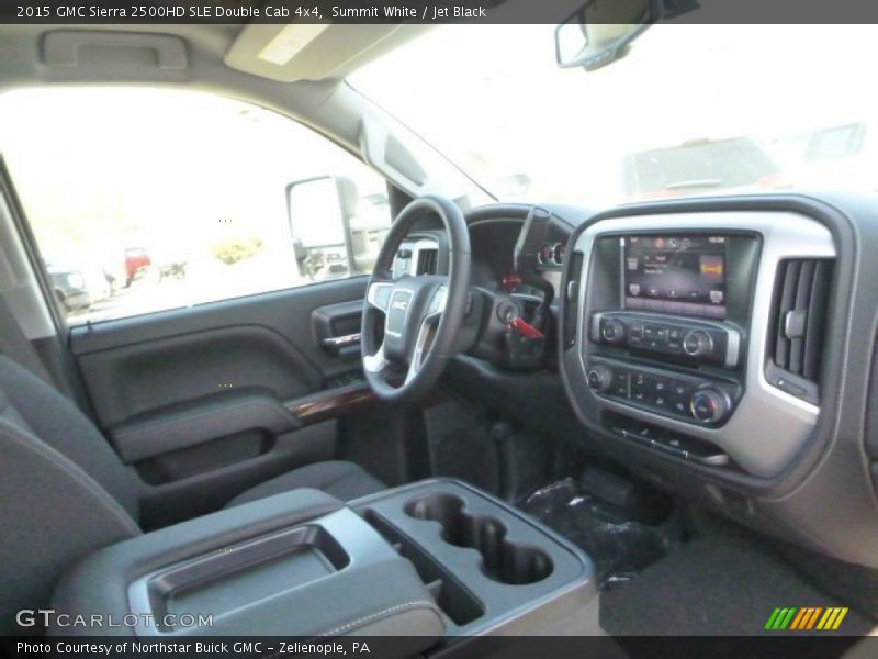 Summit White / Jet Black 2015 GMC Sierra 2500HD SLE Double Cab 4x4