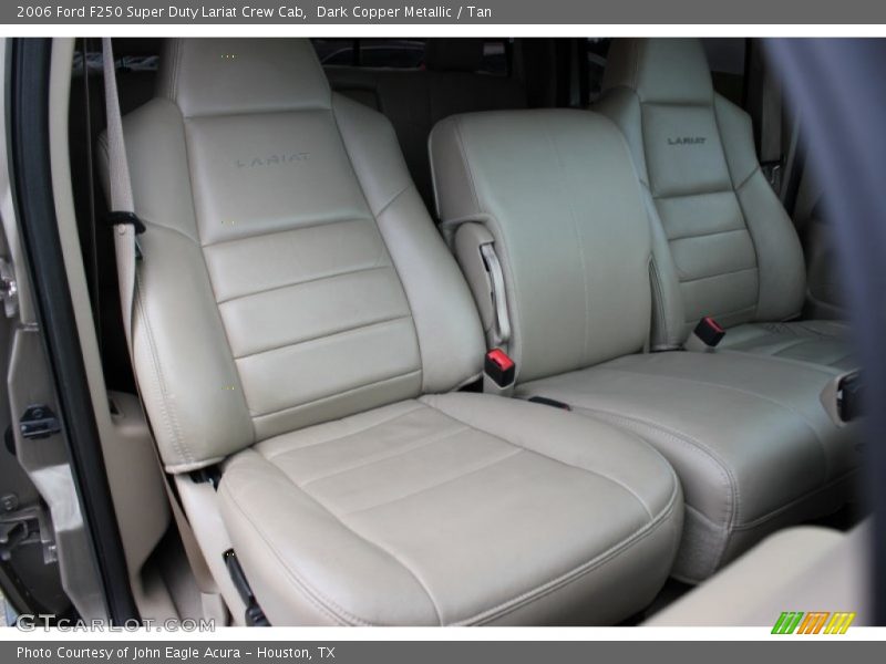 Dark Copper Metallic / Tan 2006 Ford F250 Super Duty Lariat Crew Cab