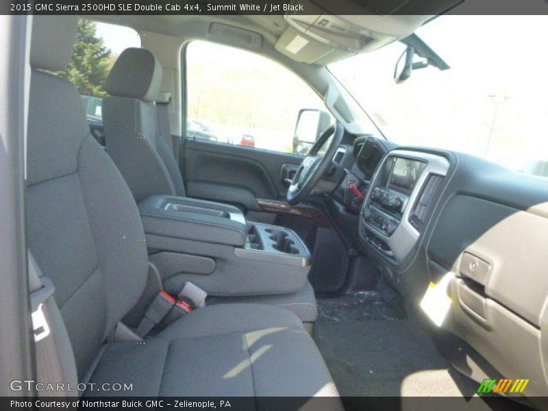 Summit White / Jet Black 2015 GMC Sierra 2500HD SLE Double Cab 4x4