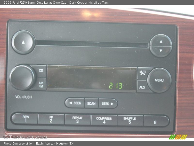 Dark Copper Metallic / Tan 2006 Ford F250 Super Duty Lariat Crew Cab