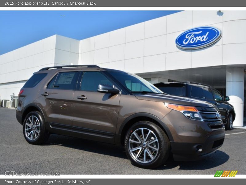 Caribou / Charcoal Black 2015 Ford Explorer XLT