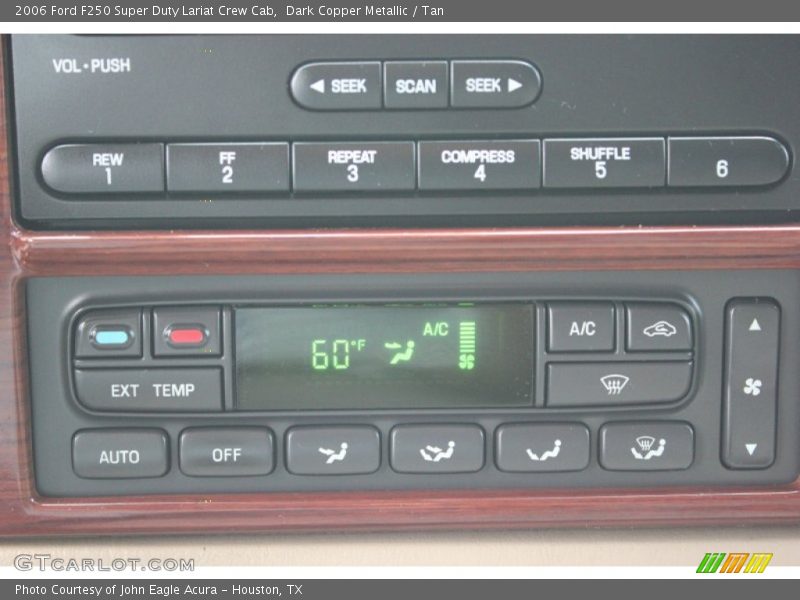 Dark Copper Metallic / Tan 2006 Ford F250 Super Duty Lariat Crew Cab