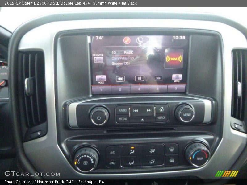 Summit White / Jet Black 2015 GMC Sierra 2500HD SLE Double Cab 4x4