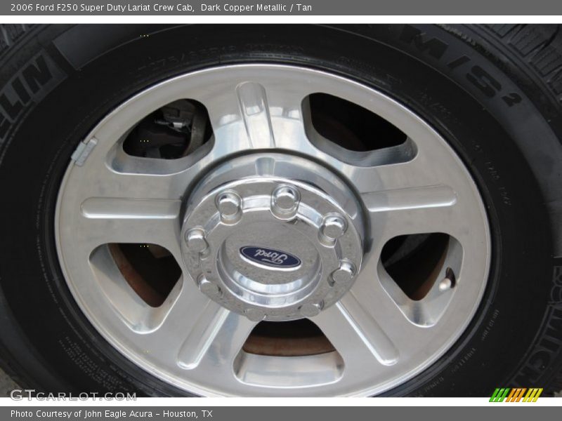 Dark Copper Metallic / Tan 2006 Ford F250 Super Duty Lariat Crew Cab