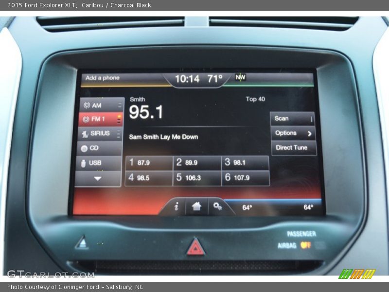 Caribou / Charcoal Black 2015 Ford Explorer XLT