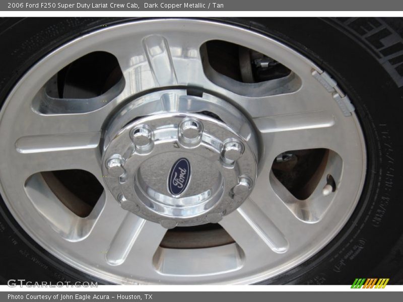 Dark Copper Metallic / Tan 2006 Ford F250 Super Duty Lariat Crew Cab