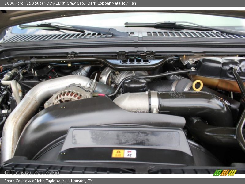 Dark Copper Metallic / Tan 2006 Ford F250 Super Duty Lariat Crew Cab