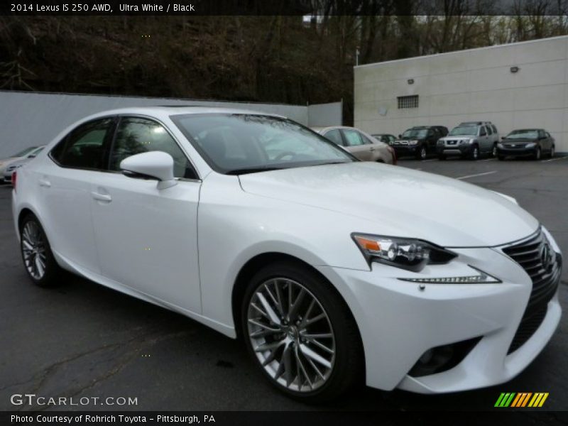 Ultra White / Black 2014 Lexus IS 250 AWD