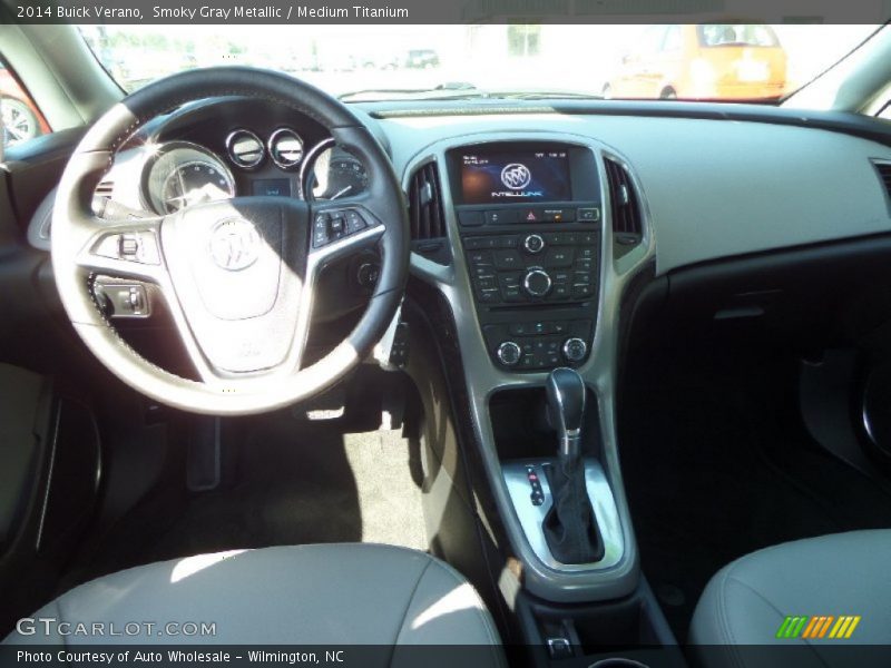 Smoky Gray Metallic / Medium Titanium 2014 Buick Verano