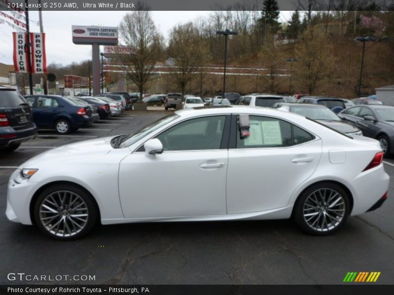 Ultra White / Black 2014 Lexus IS 250 AWD