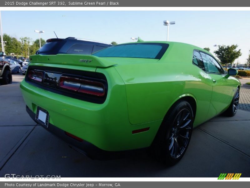 Sublime Green Pearl / Black 2015 Dodge Challenger SRT 392