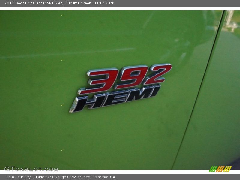 Sublime Green Pearl / Black 2015 Dodge Challenger SRT 392