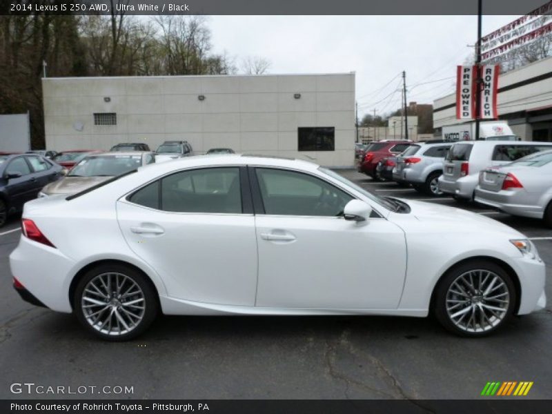 Ultra White / Black 2014 Lexus IS 250 AWD
