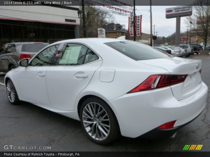 Ultra White / Black 2014 Lexus IS 250 AWD