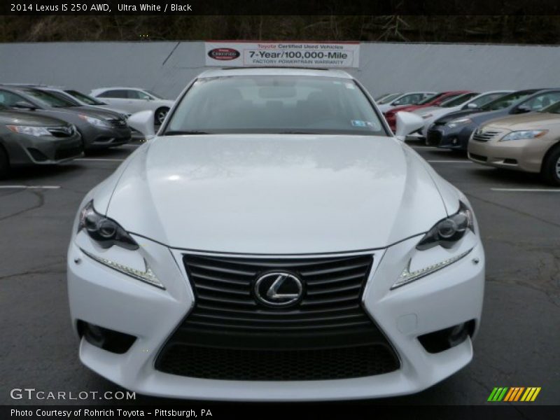 Ultra White / Black 2014 Lexus IS 250 AWD