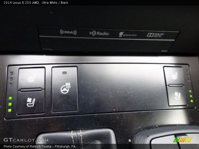 Ultra White / Black 2014 Lexus IS 250 AWD