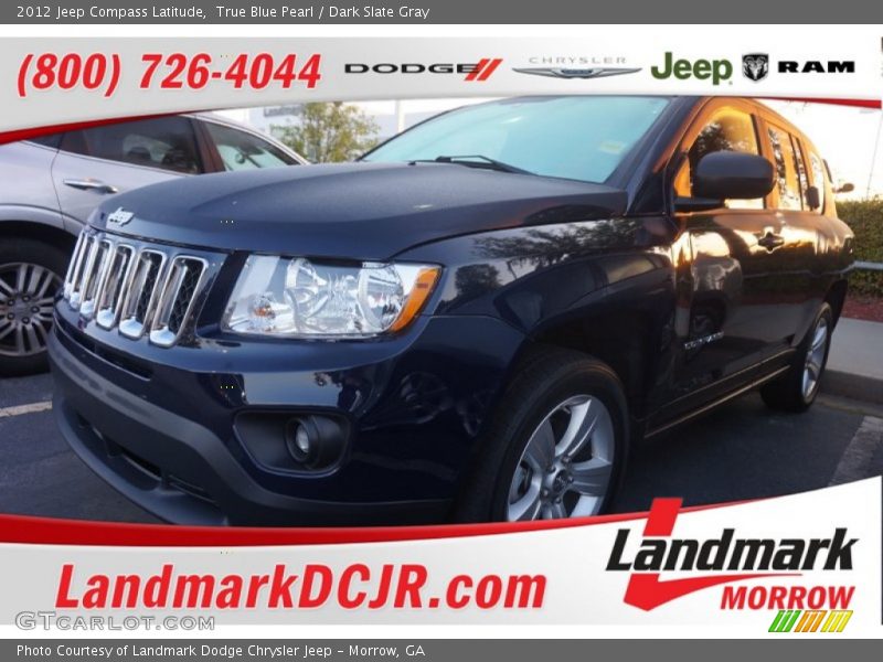 True Blue Pearl / Dark Slate Gray 2012 Jeep Compass Latitude