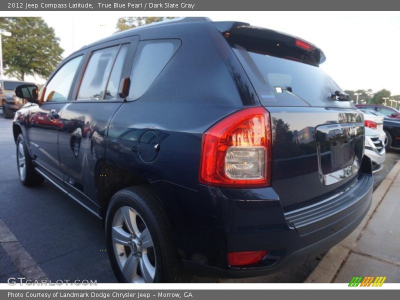 True Blue Pearl / Dark Slate Gray 2012 Jeep Compass Latitude