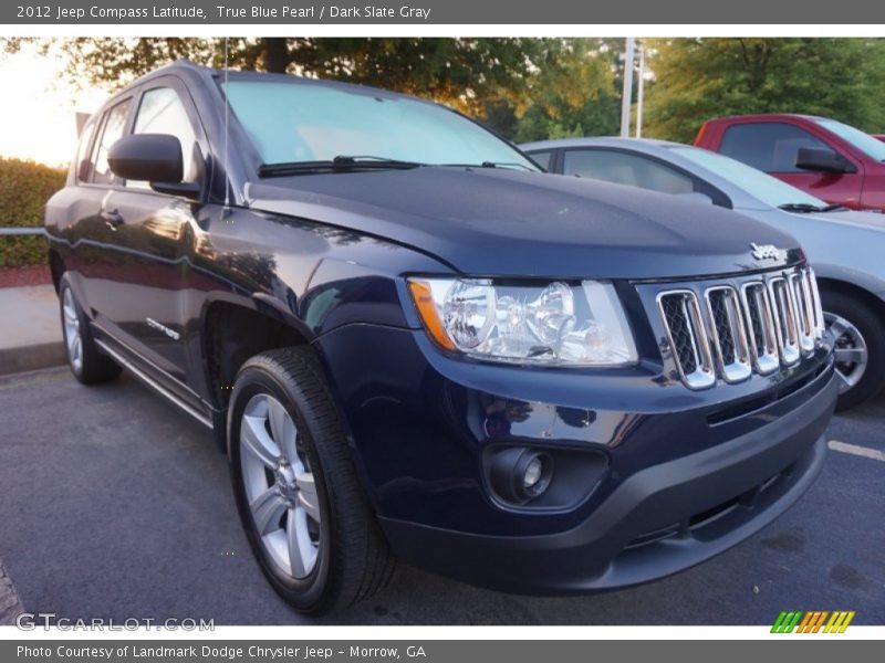 True Blue Pearl / Dark Slate Gray 2012 Jeep Compass Latitude