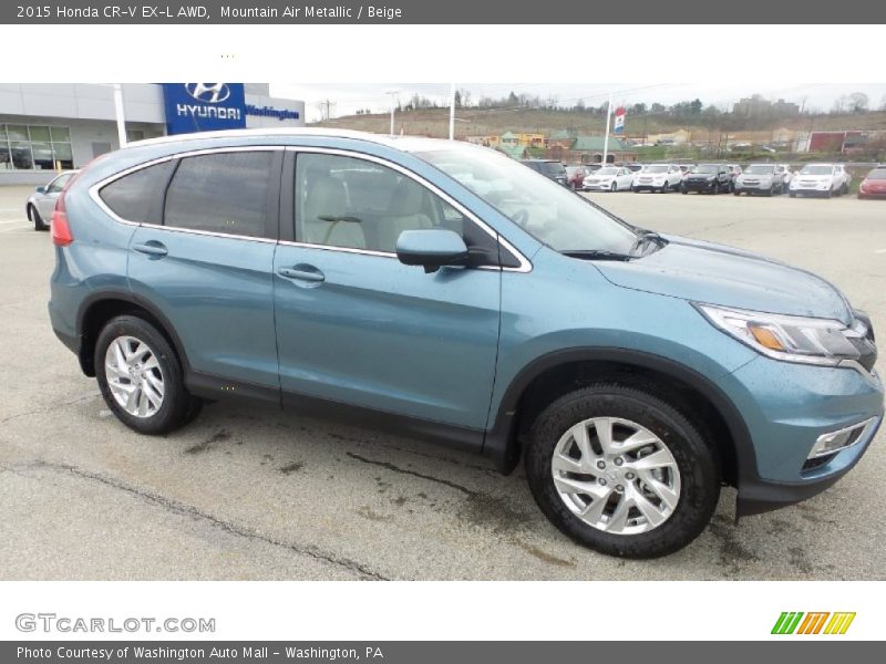 Mountain Air Metallic / Beige 2015 Honda CR-V EX-L AWD