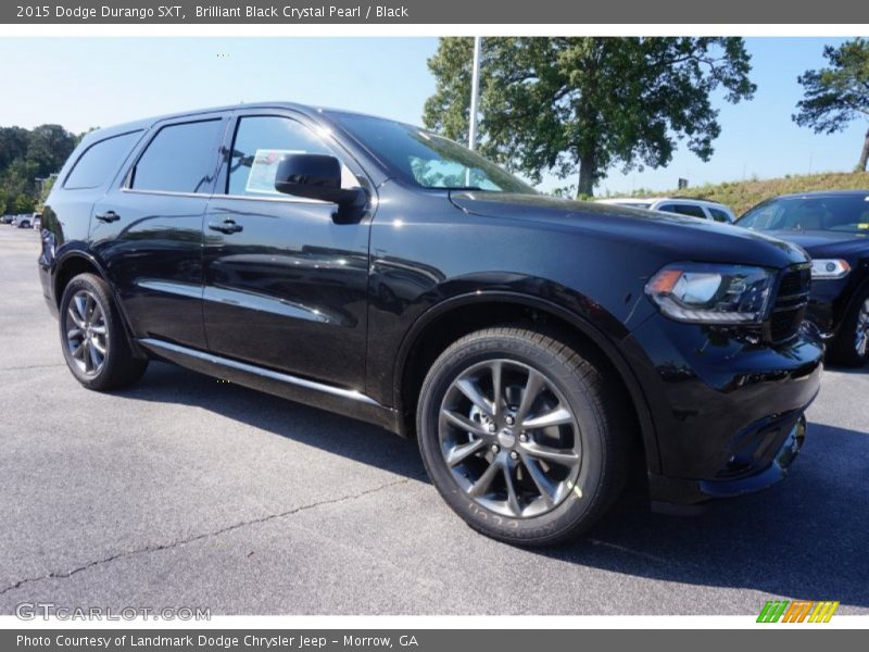 Brilliant Black Crystal Pearl / Black 2015 Dodge Durango SXT