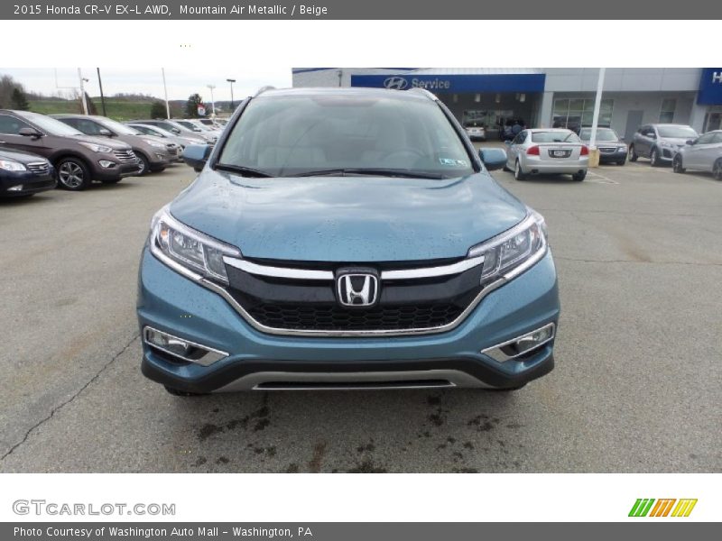 Mountain Air Metallic / Beige 2015 Honda CR-V EX-L AWD