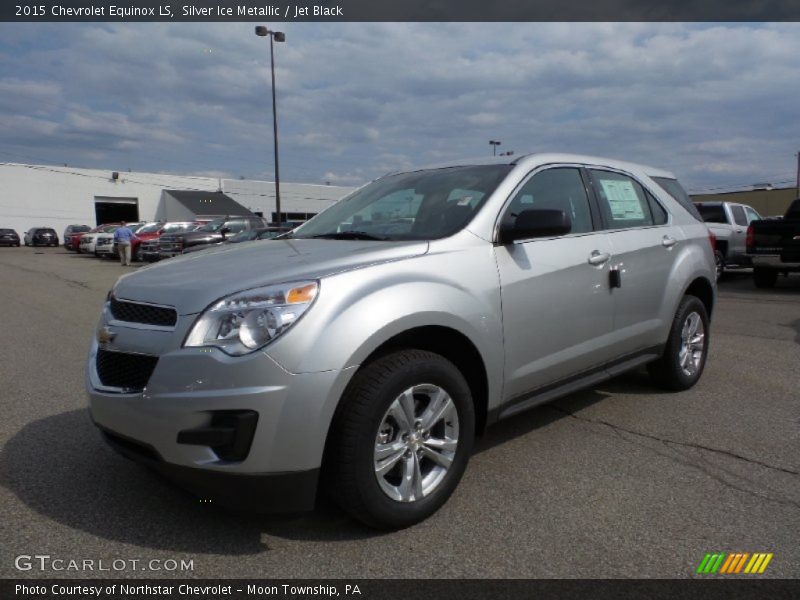 Silver Ice Metallic / Jet Black 2015 Chevrolet Equinox LS