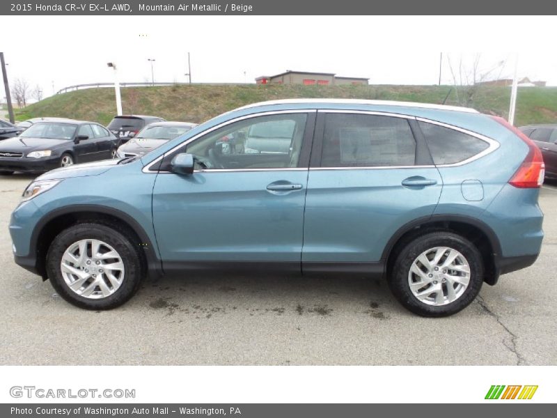 Mountain Air Metallic / Beige 2015 Honda CR-V EX-L AWD