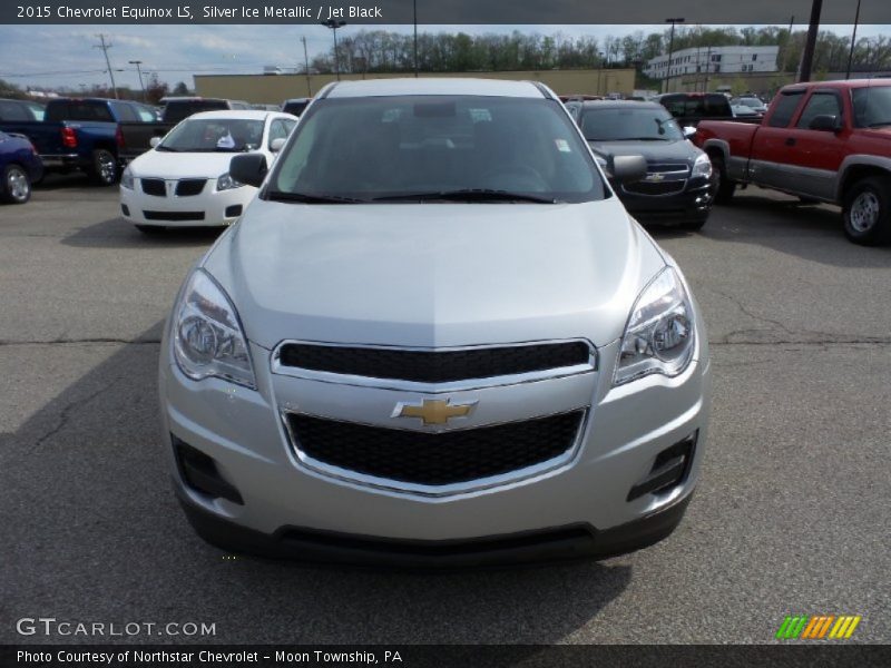 Silver Ice Metallic / Jet Black 2015 Chevrolet Equinox LS
