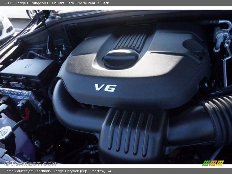 Brilliant Black Crystal Pearl / Black 2015 Dodge Durango SXT